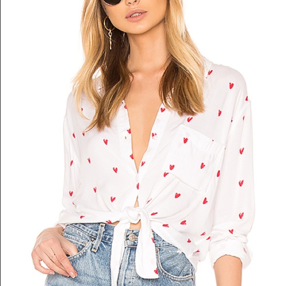 Rails heart button up